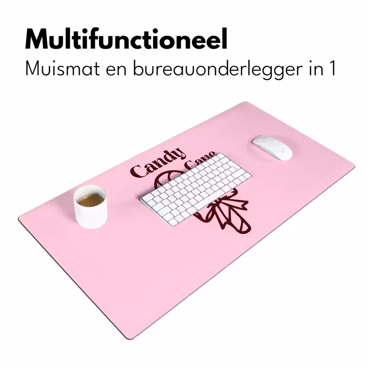 Bureau onderlegger - Kerst - Snoep - Tekst - Bruin - Roze — 7