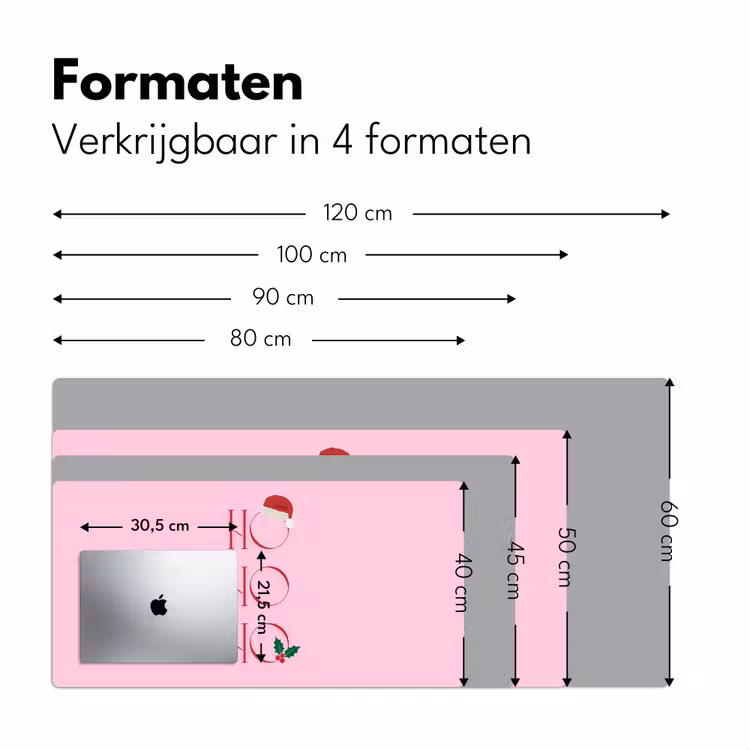 Bureau onderlegger - Kerst - Tekst - Roze - Illustratie — 8