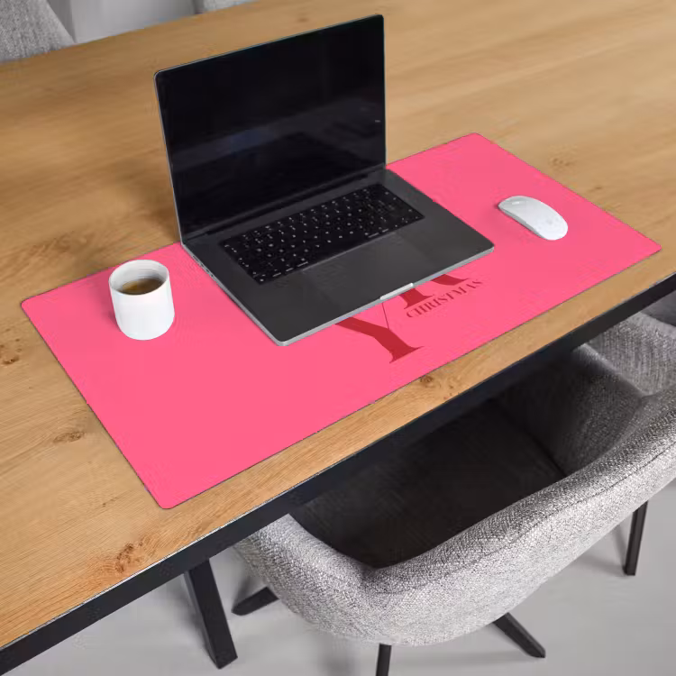 Bureau onderlegger - Merry - Tekst - Kerst - Roze — 3