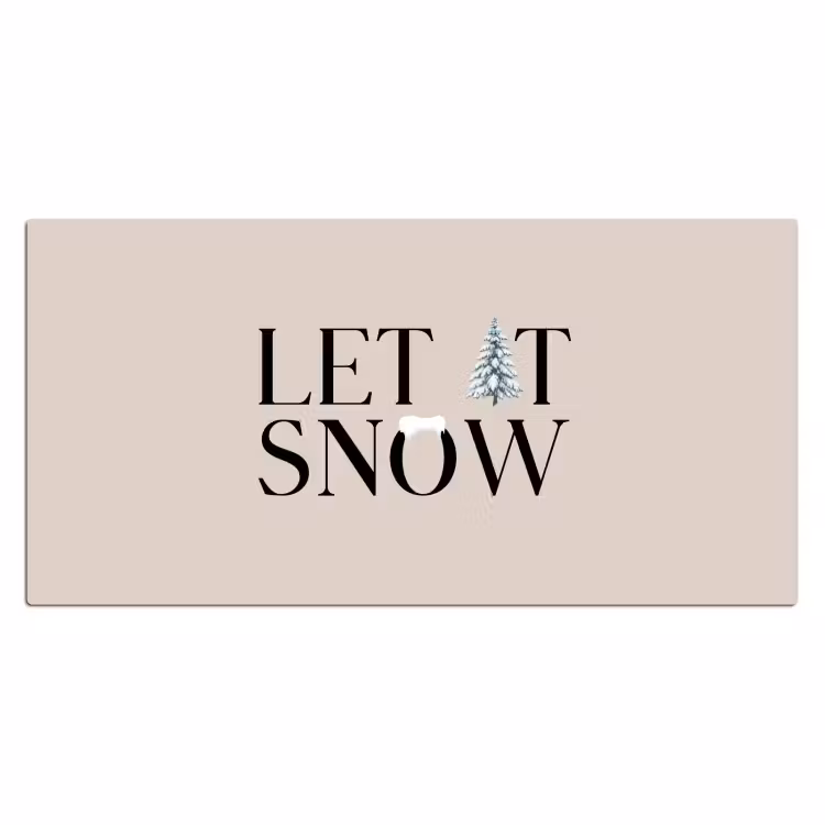 Bureau onderlegger - Tekst - Kerst - Sneeuw — 2
