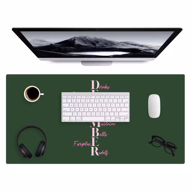 Bureau onderlegger - December - Tekst - Kerst - Groen — 4