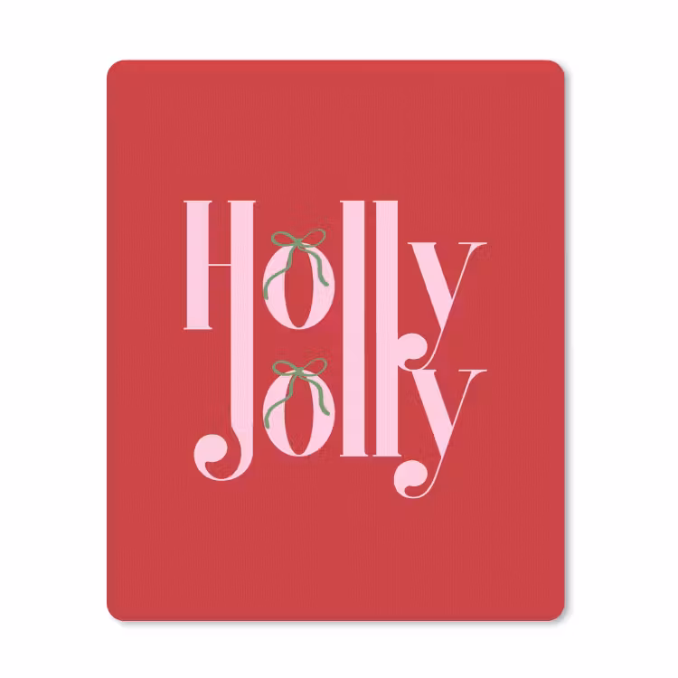 Muismat - Kerst - Roze - Rood - Tekst — 1