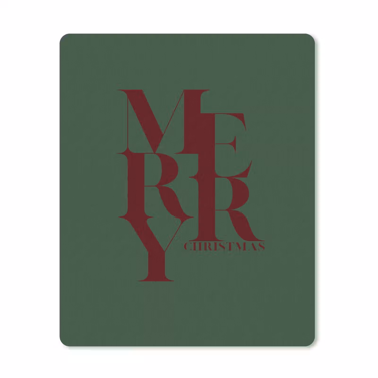 Muismat - Merry - Tekst - Groen - Kerst — 1