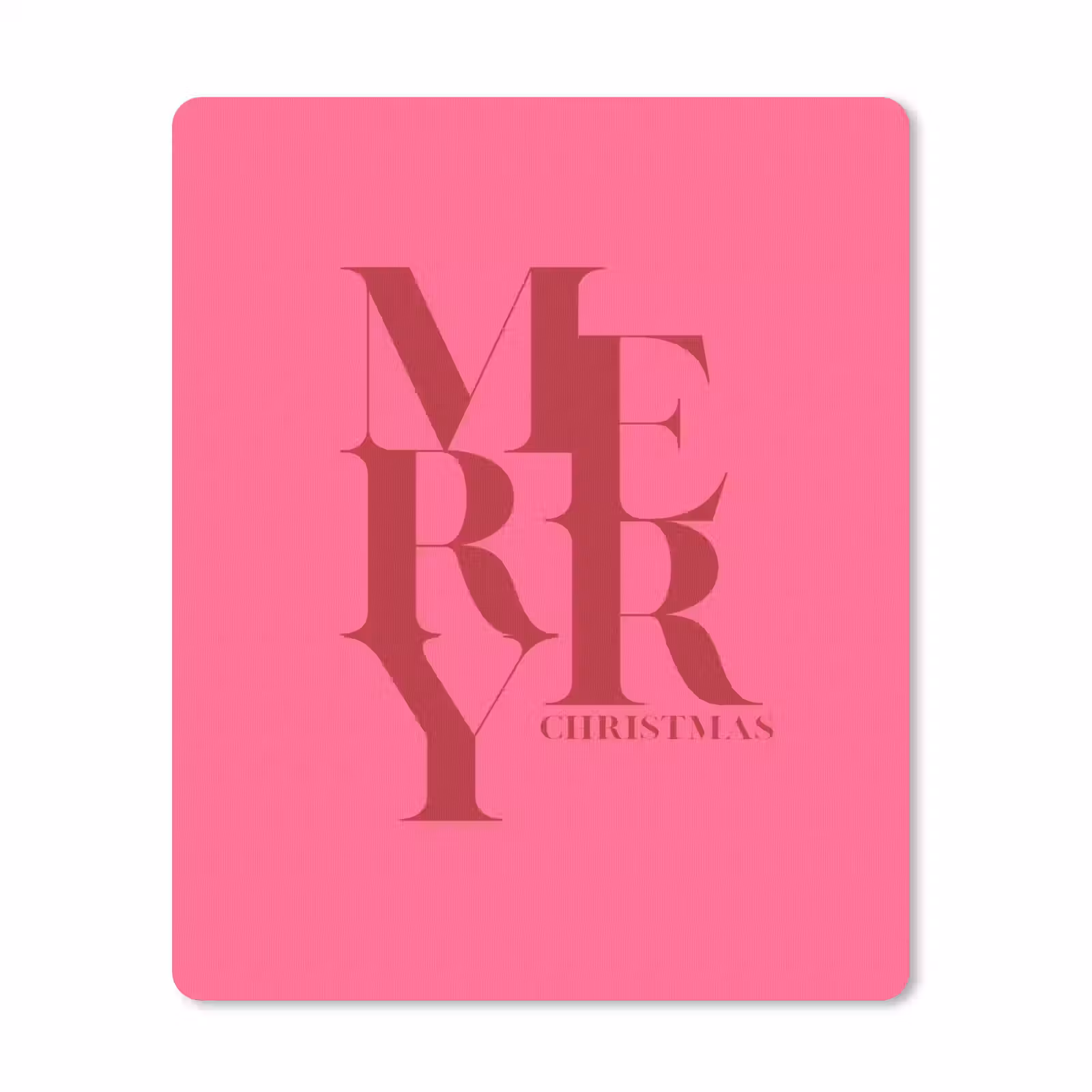 Muismat - Merry - Tekst - Kerst - Roze — 1