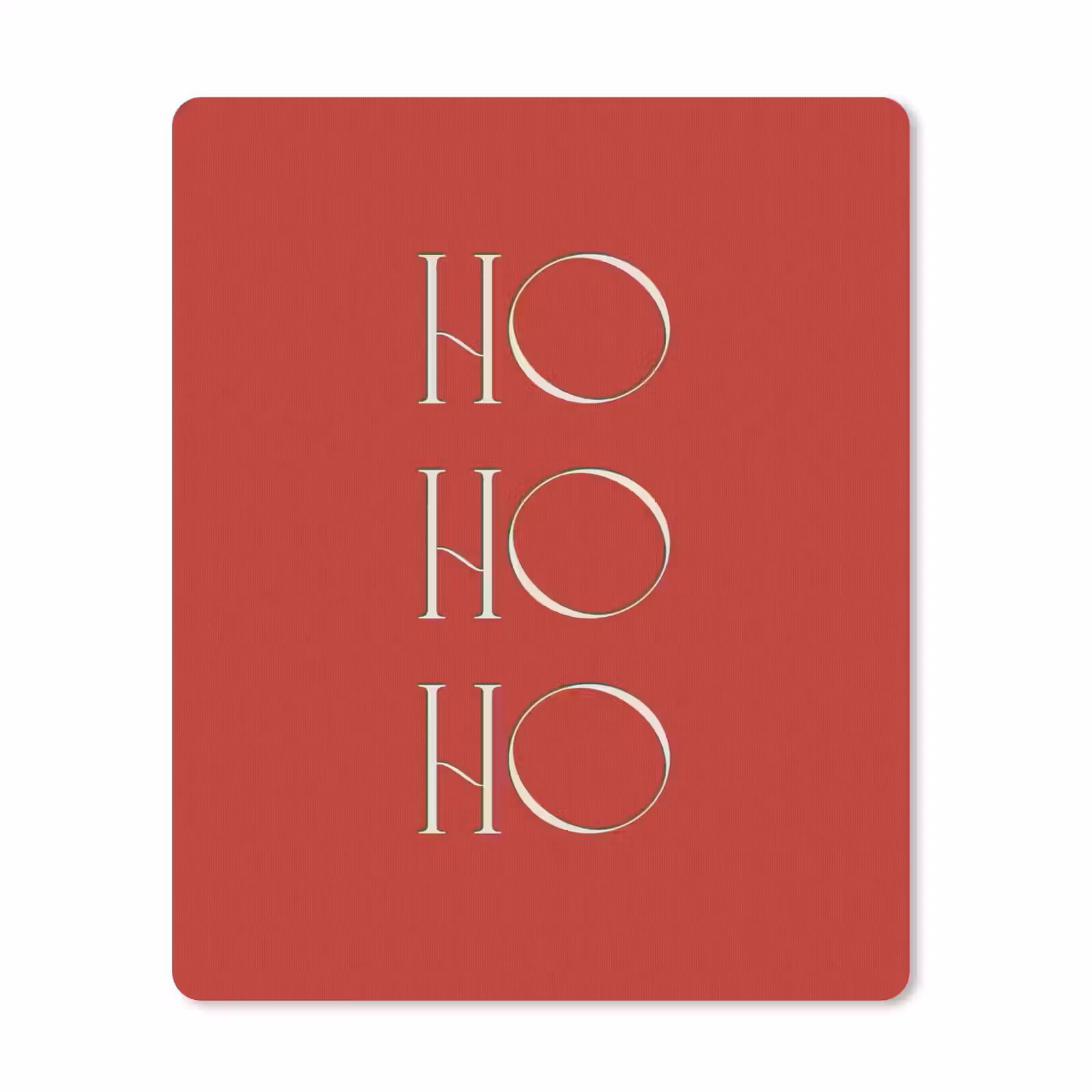 Muismat - Tekst - Kerst - Modern - Rood — 1