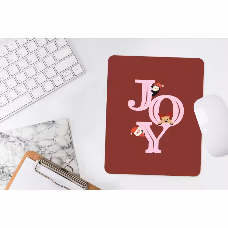 Muismat - Joy - Kerst - Animatie - Rood - Roze — 4