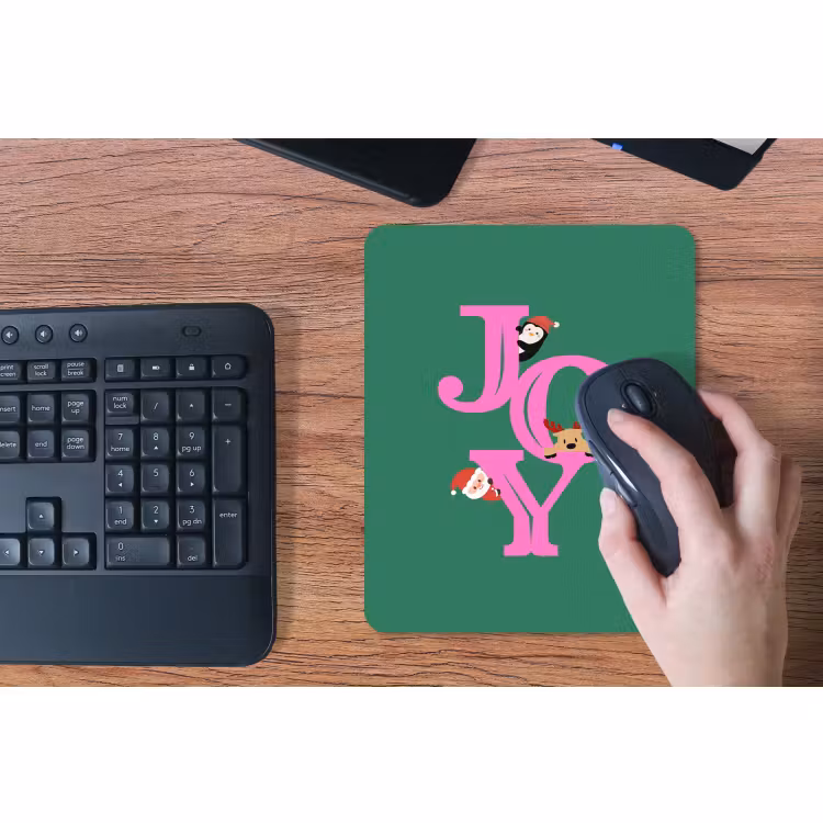 Muismat - Joy - Kerst - Animatie - Roze - Groen — 3