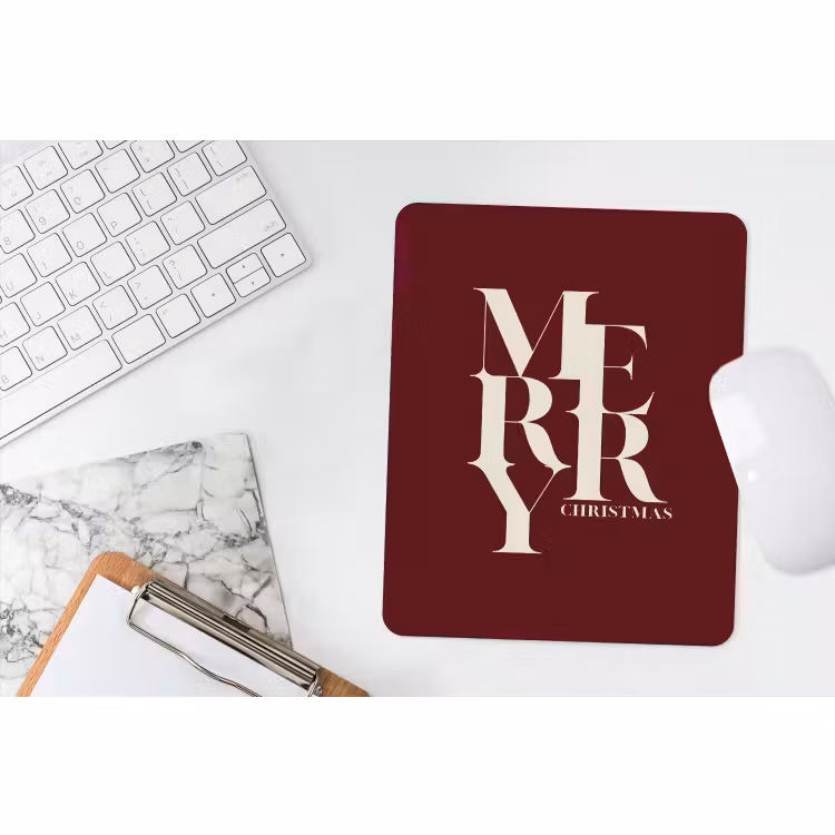 Muismat - Merry - Tekst - Donker - Rood — 4