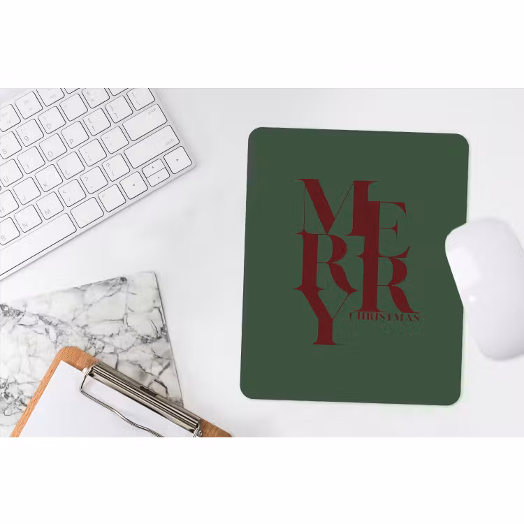 Muismat - Merry - Tekst - Groen - Kerst — 4