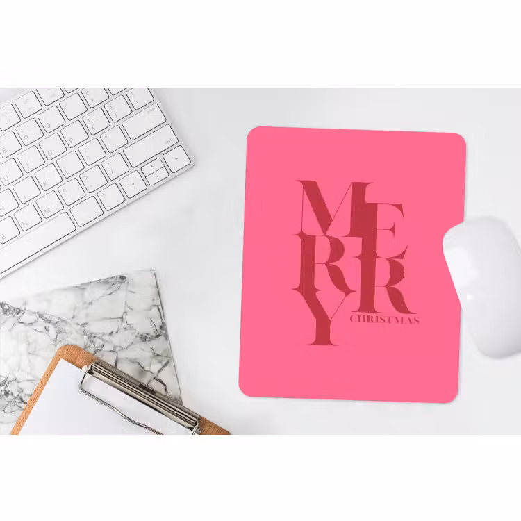 Muismat - Merry - Tekst - Kerst - Roze — 4