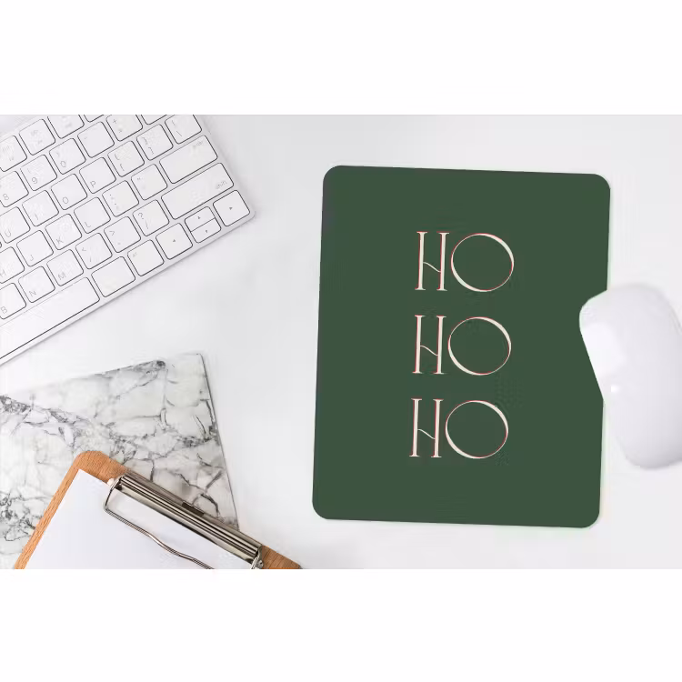 Muismat - Tekst - Kerst - Modern - Groen — 4