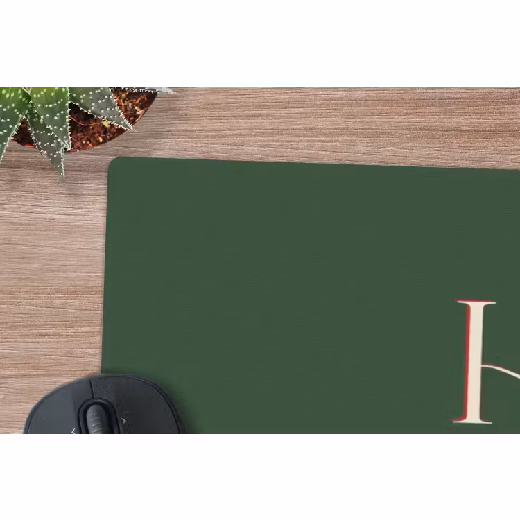 Muismat - Tekst - Kerst - Modern - Groen — 5
