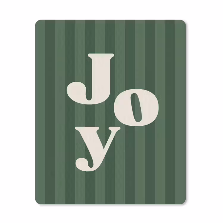 Muismat - Joy - Kerst - Tekst - Groen — 1