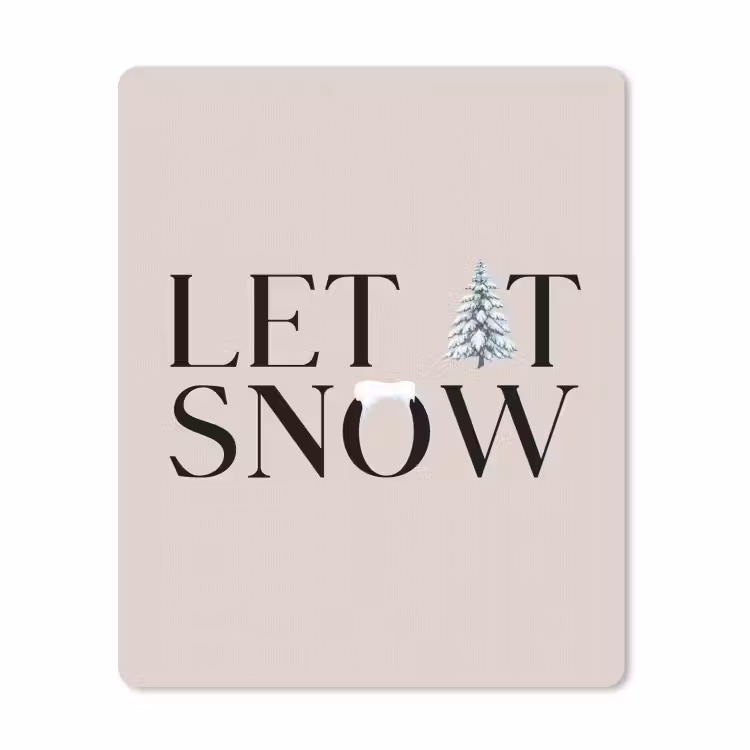 Muismat - Tekst - Kerst - Sneeuw — 1