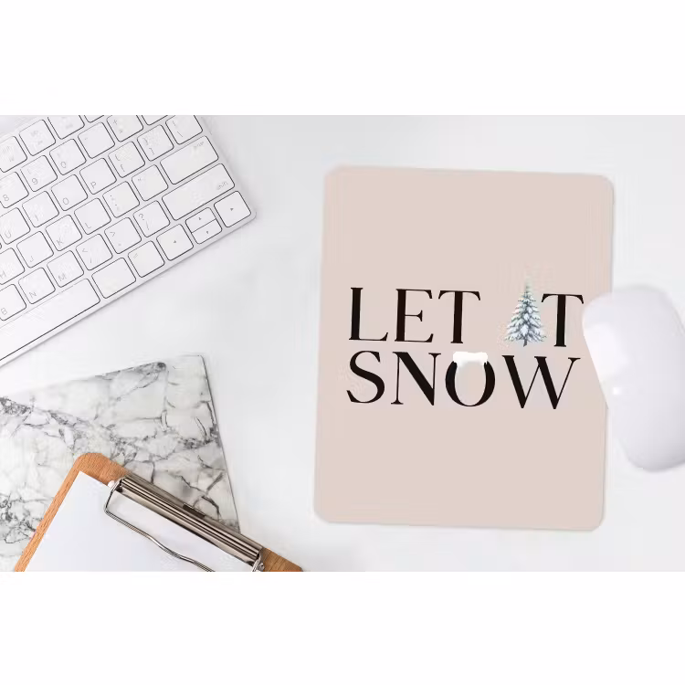 Muismat - Tekst - Kerst - Sneeuw — 4