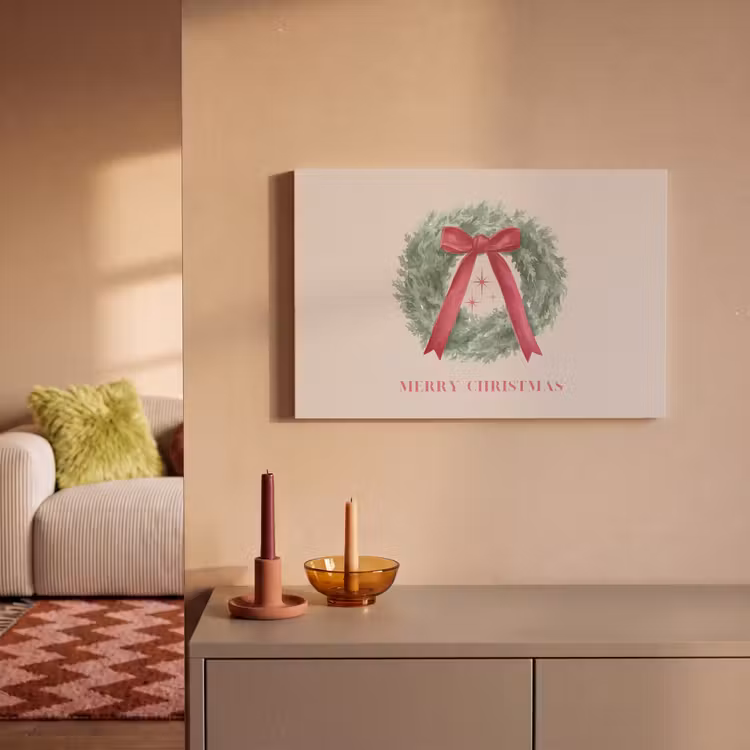Canvas schilderij - Winter - Kerst - Tekst — 1