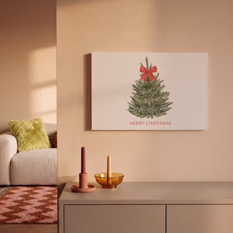 Canvas schilderij - Tekst - Kerst - Kerstboom — 1