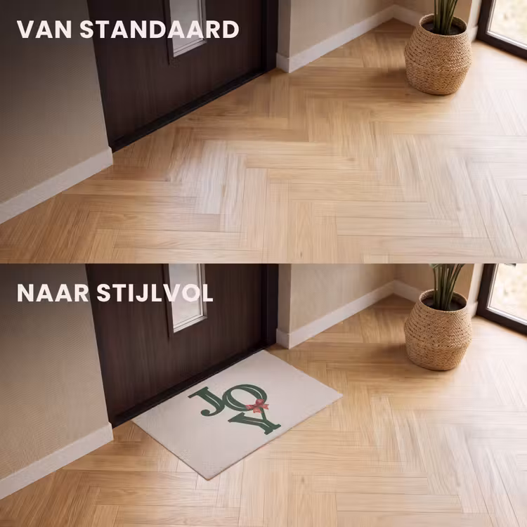 Deurmat - Tekst - Kerst - Groen — 3