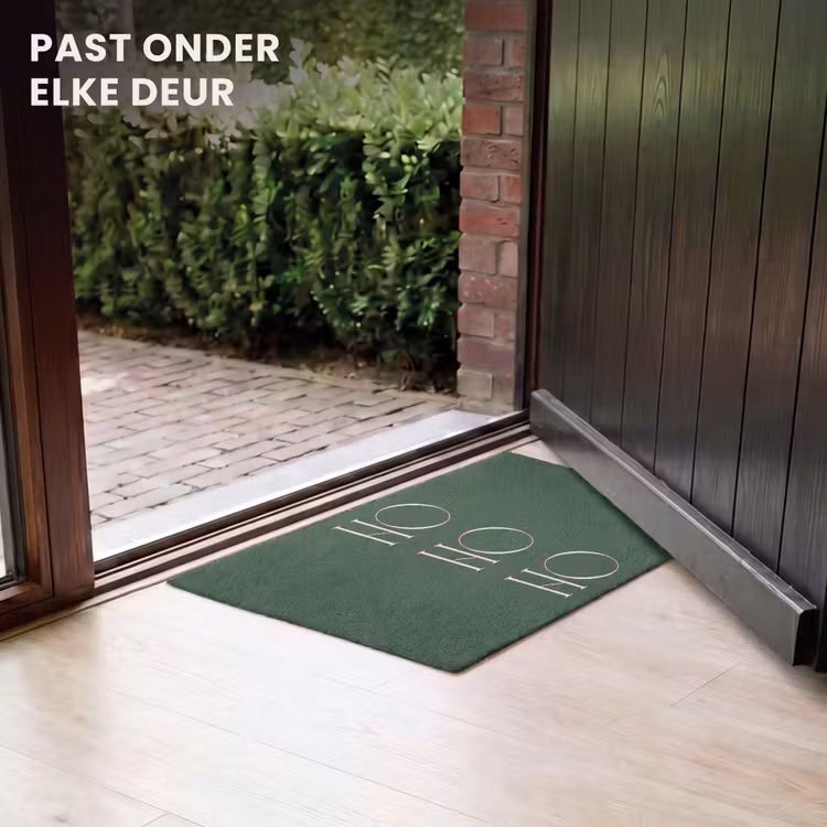 Deurmat - Tekst - Kerst - Modern - Groen — 7