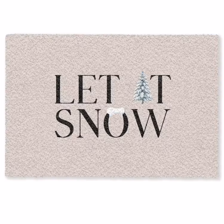Deurmat - Tekst - Kerst - Sneeuw — 1