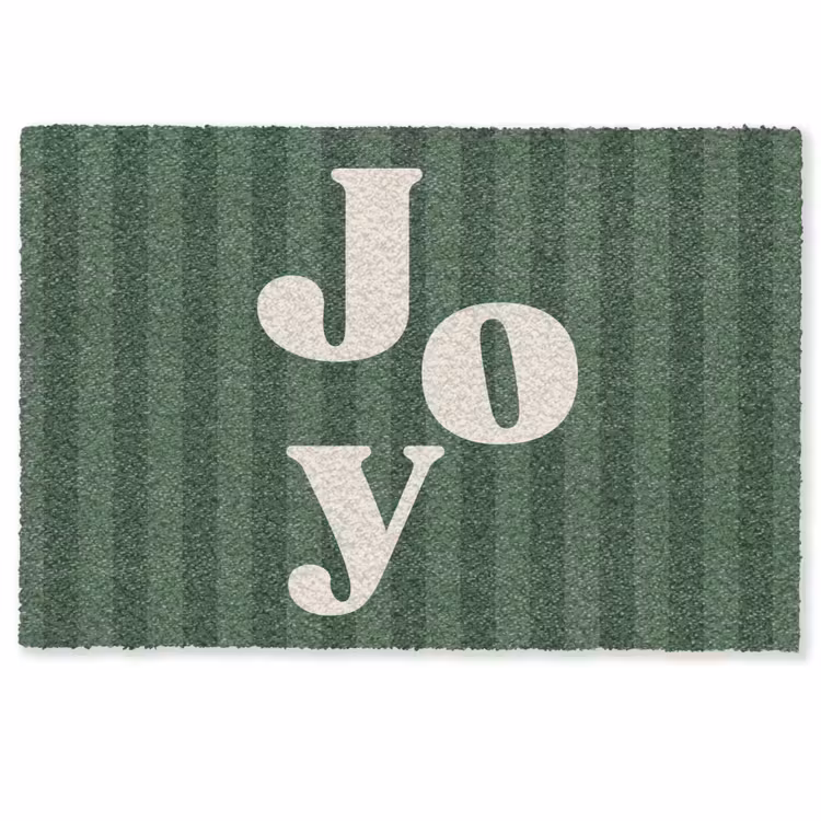 Deurmat - Joy - Kerst - Tekst - Groen — 1
