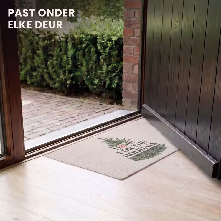 Deurmat - Kerst - Tekst - Kerstboom - Beige — 7