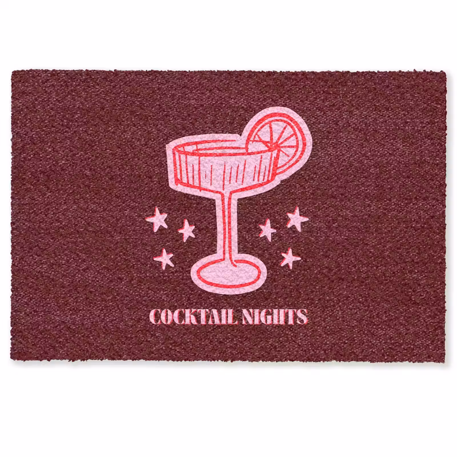 Deurmat - Cocktail - Kerst - Burgundy - Roze — 1