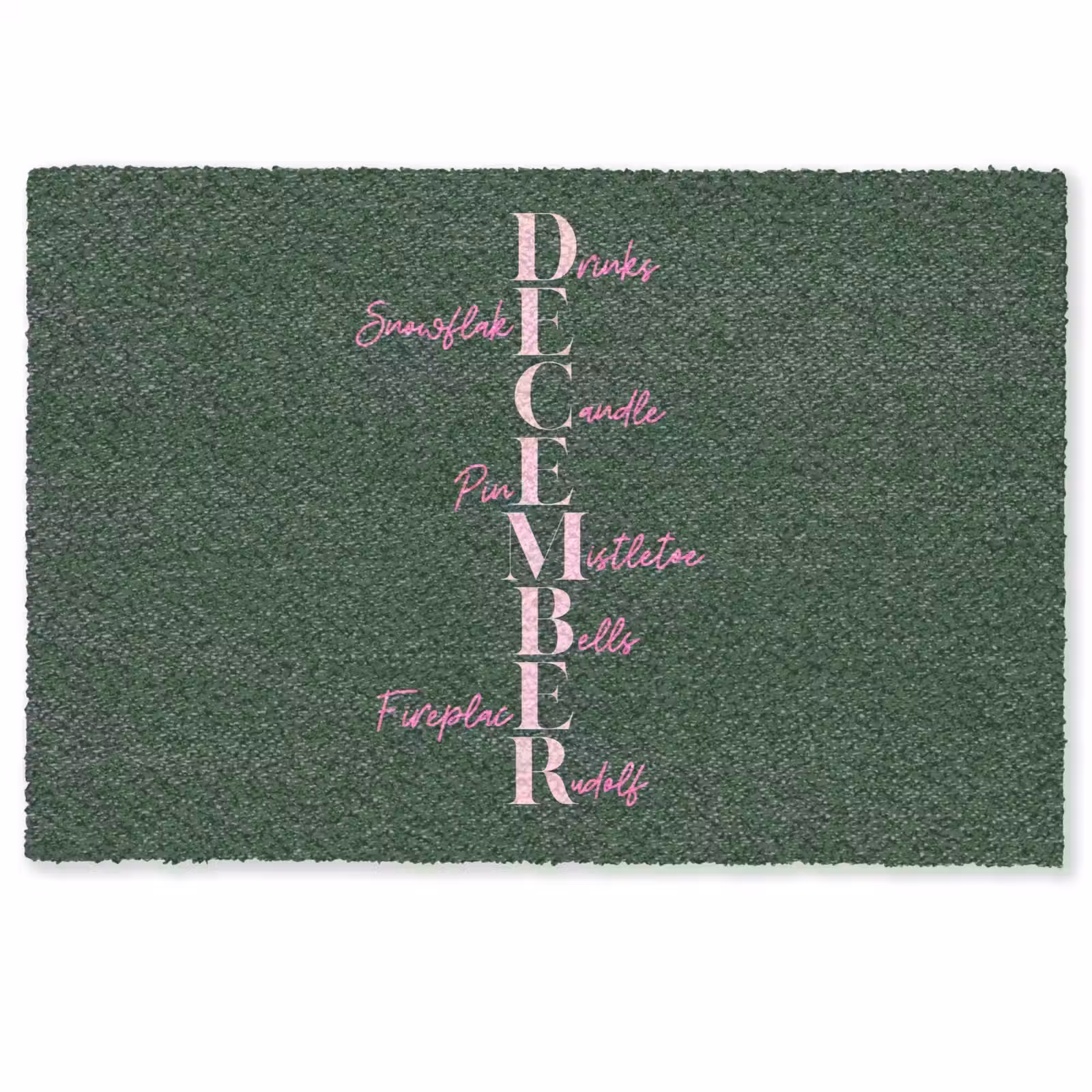 Deurmat - December - Tekst - Kerst - Groen — 1