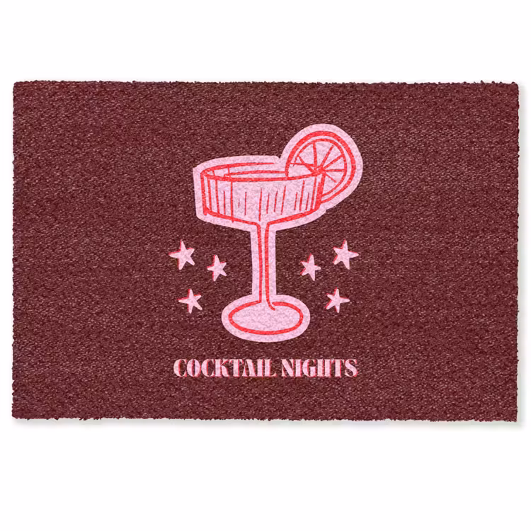 Deurmat - Cocktail - Kerst - Burgundy - Roze — 1