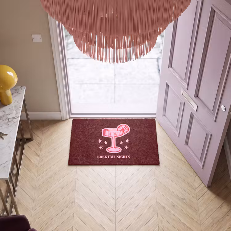 Deurmat - Cocktail - Kerst - Burgundy - Roze — 4
