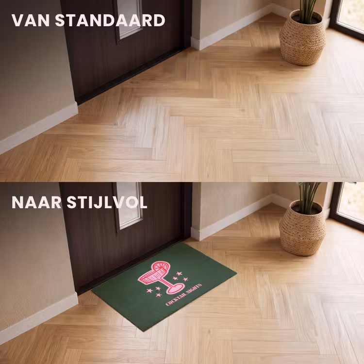 Deurmat - Cocktail - Kerst - Roze - Groen — 3