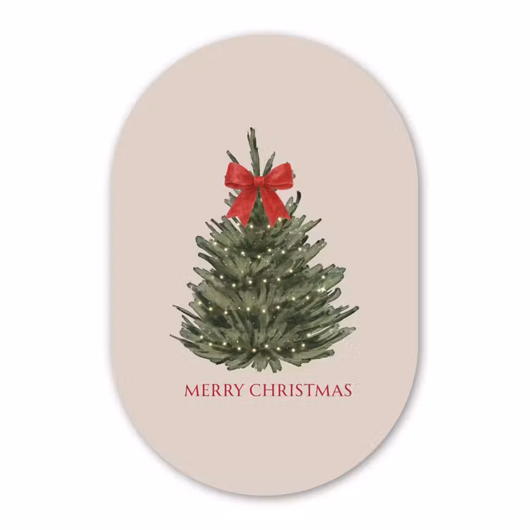 Muurovaal - Tekst - Kerst - Kerstboom — 3