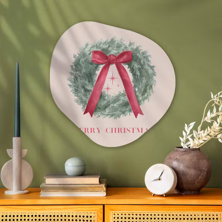 Organisch schilderij glas - Winter - Kerst - Tekst — 2