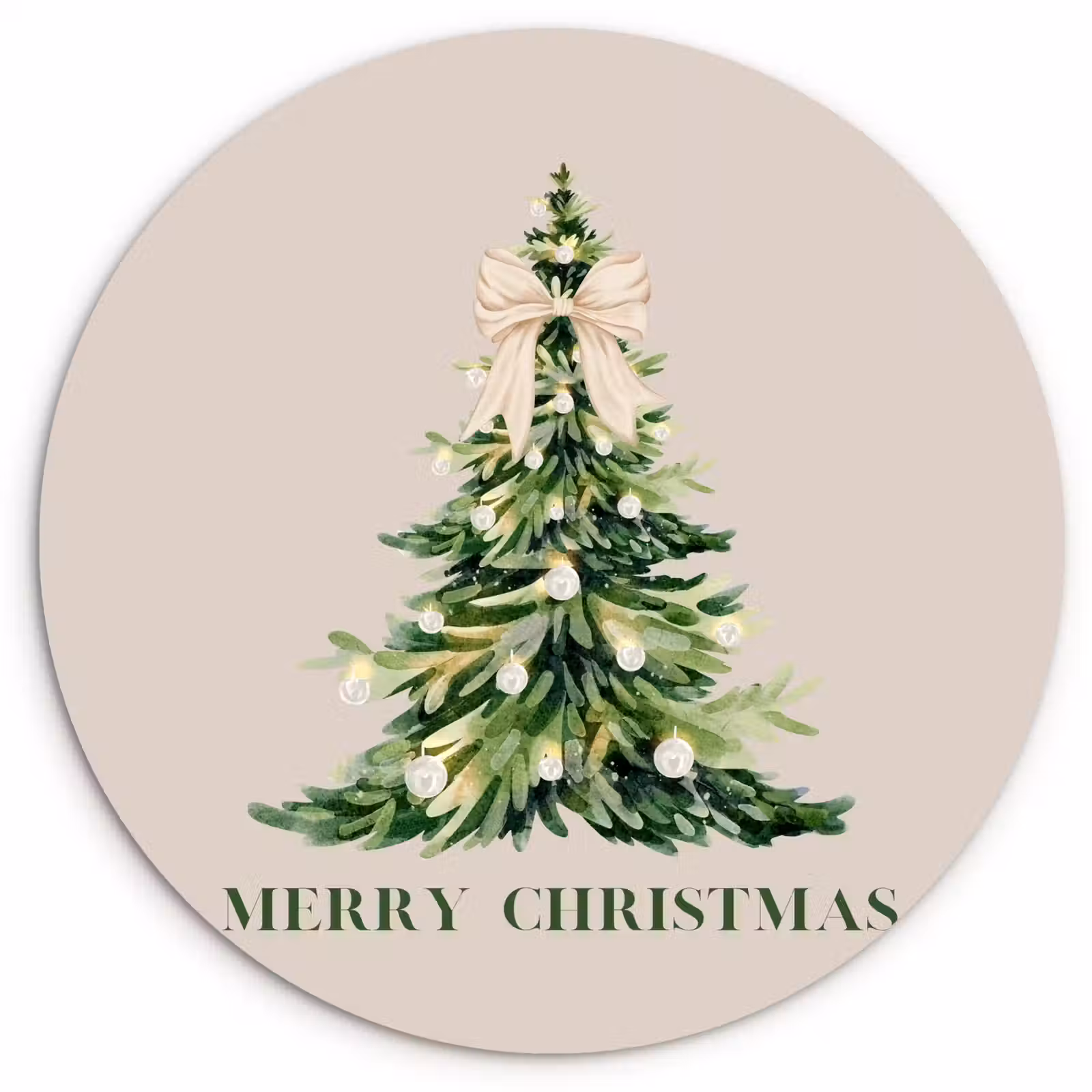 Muurcirkel glas - Kerst - Kerstboom - Tekst — 1