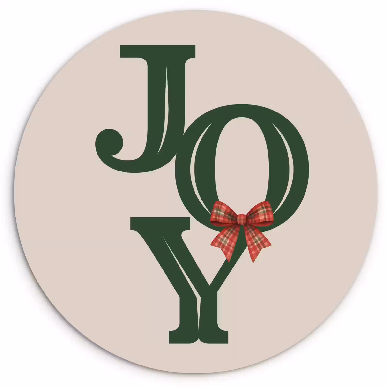 Muurcirkel glas - Tekst - Kerst - Groen — 1