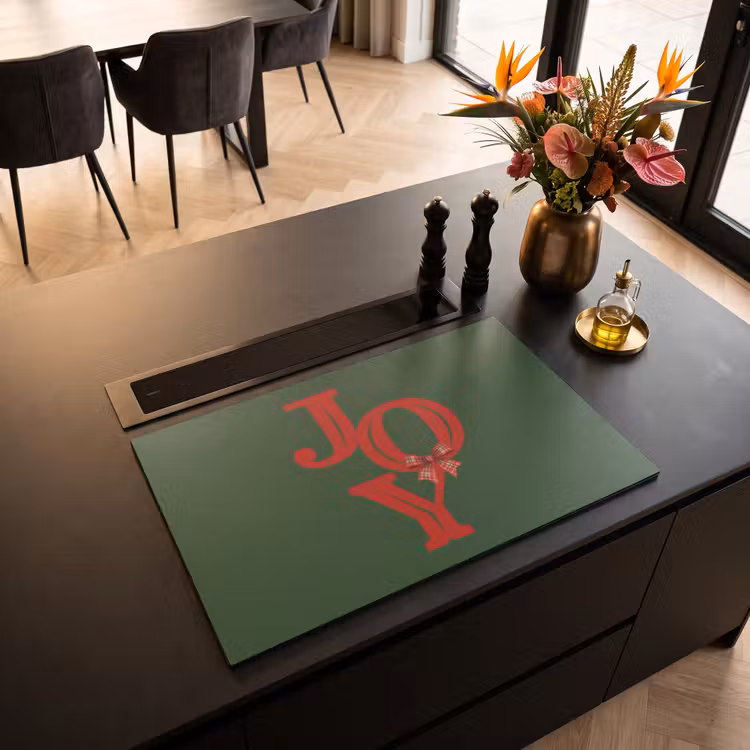 Inductiebeschermer - Tekst - Kerst - Rood — 2
