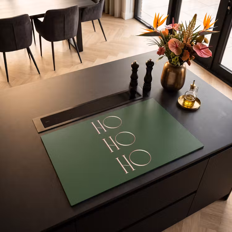 Inductiebeschermer - Tekst - Kerst - Modern - Groen — 2