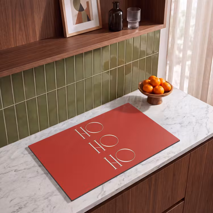 Inductiebeschermer - Tekst - Kerst - Modern - Rood — 3