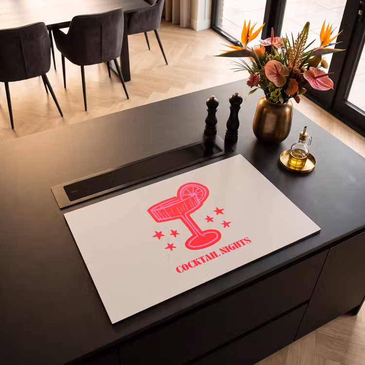 Inductiebeschermer - Cocktail - Kerst - Beige - Roze — 2