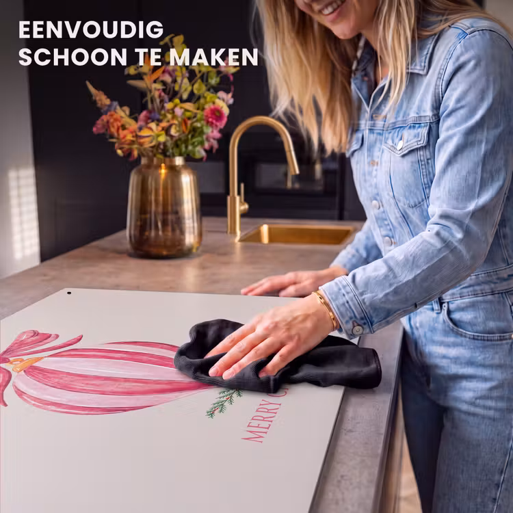 Inductiebeschermer & spatscherm (2in1) - Kerst - Kerstbal - Tekst — 5