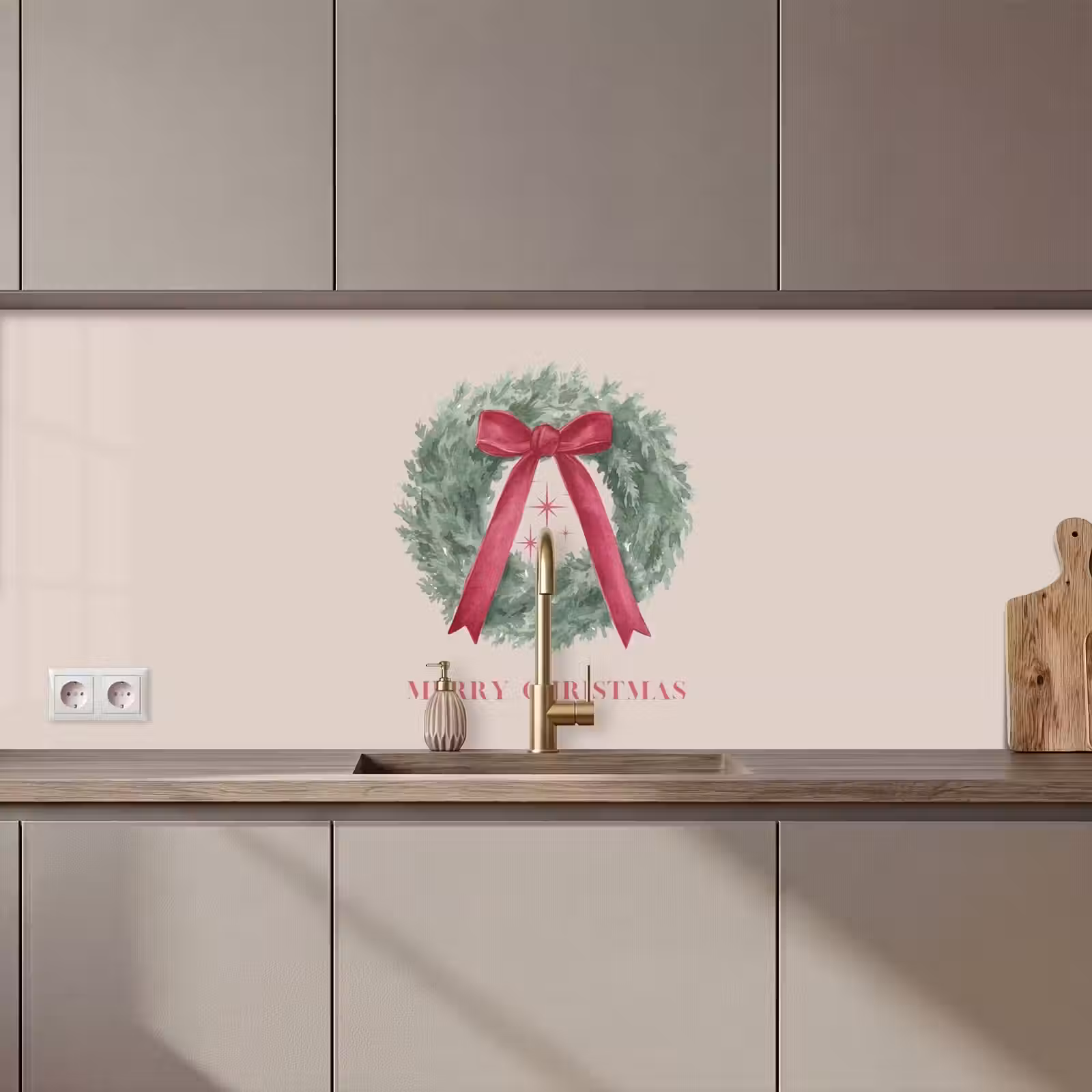 Keuken achterwand - Winter - Kerst - Tekst — 1