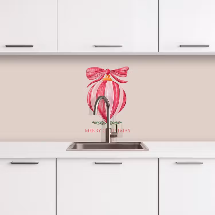Keuken achterwand - Kerst - Kerstbal - Tekst — 4