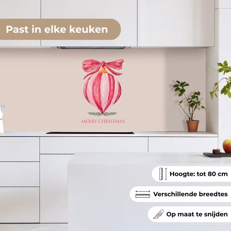 Keuken achterwand - Kerst - Kerstbal - Tekst — 7