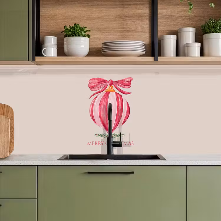 Keuken achterwand - Kerst - Kerstbal - Tekst — 8