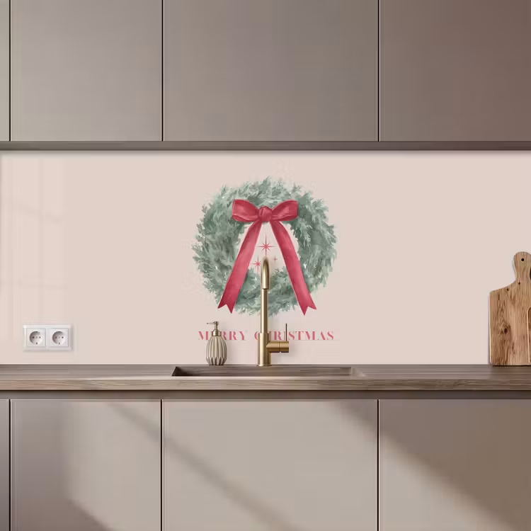 Keuken achterwand - Winter - Kerst - Tekst — 1