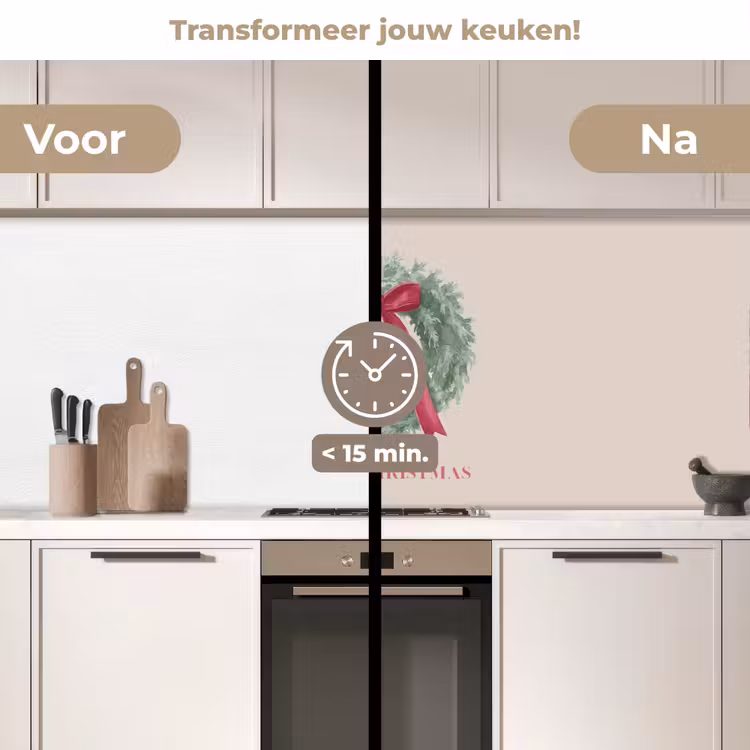 Keuken achterwand - Winter - Kerst - Tekst — 3