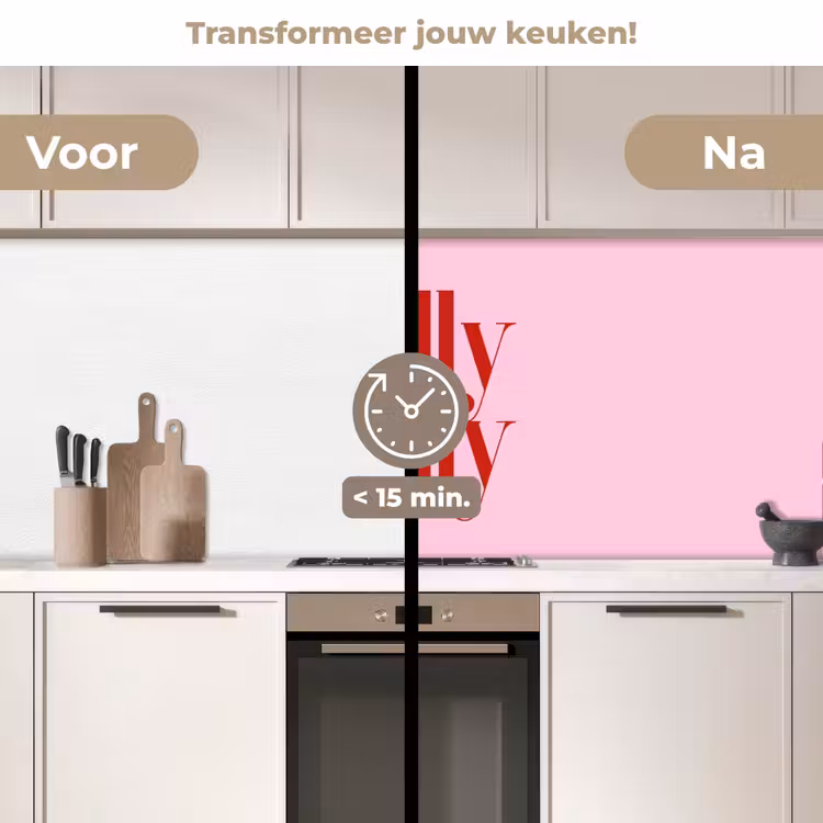Keuken achterwand - Kerst - Tekst - Rood - Roze — 3