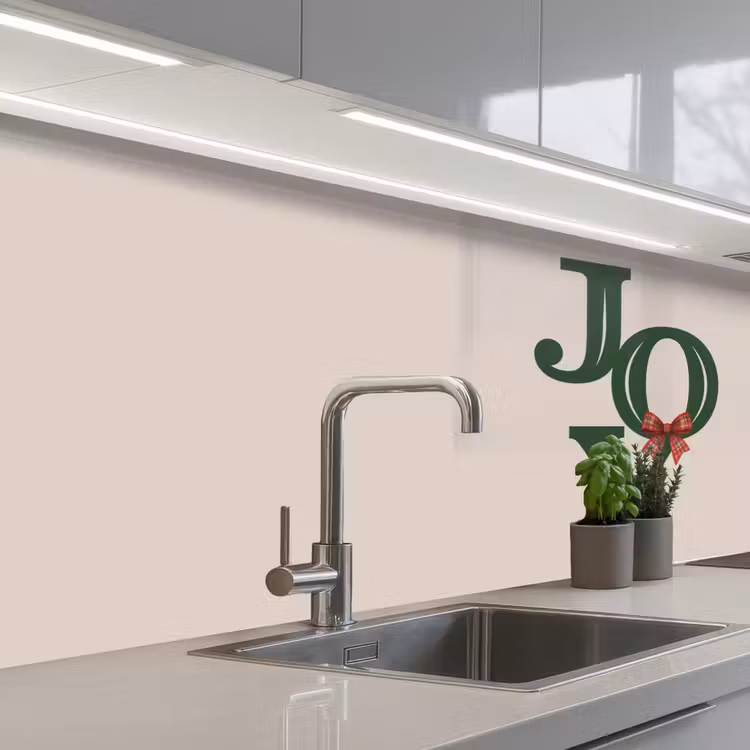 Keuken achterwand - Tekst - Kerst - Groen — 2
