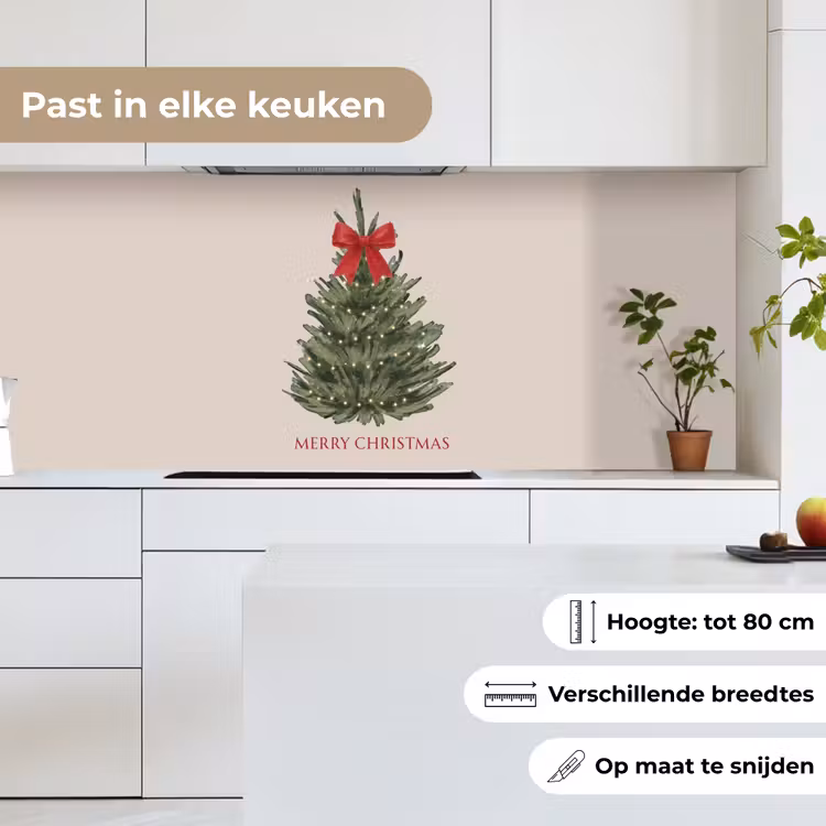 Keuken achterwand - Tekst - Kerst - Kerstboom — 7