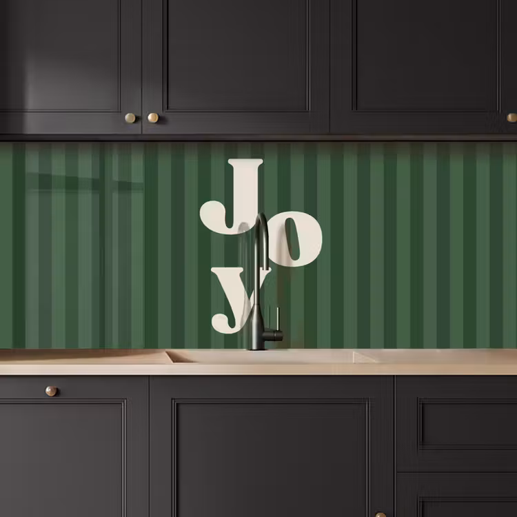 Keuken achterwand - Joy - Kerst - Tekst - Groen — 6